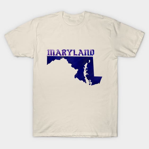 The State of Maryland - Watercolor T-Shirt by loudestkitten